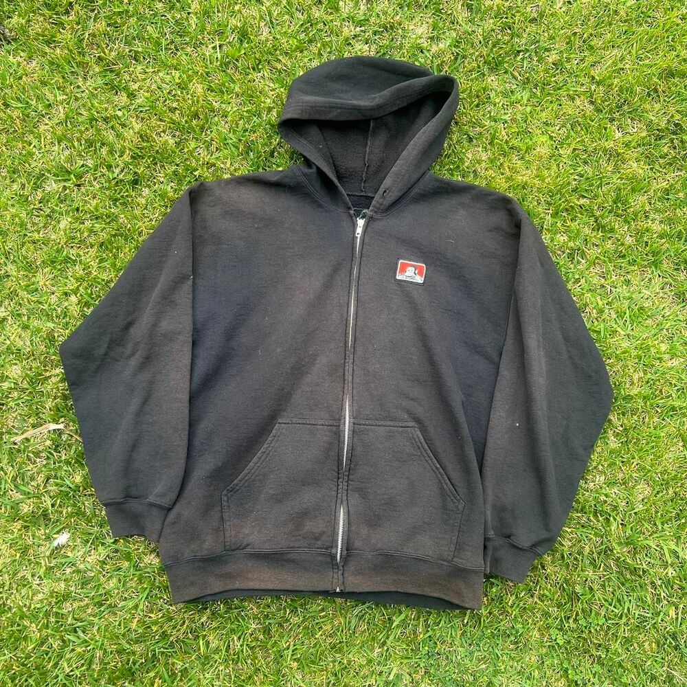 Ben Davis sun faded zipping up hoodie mens size Large